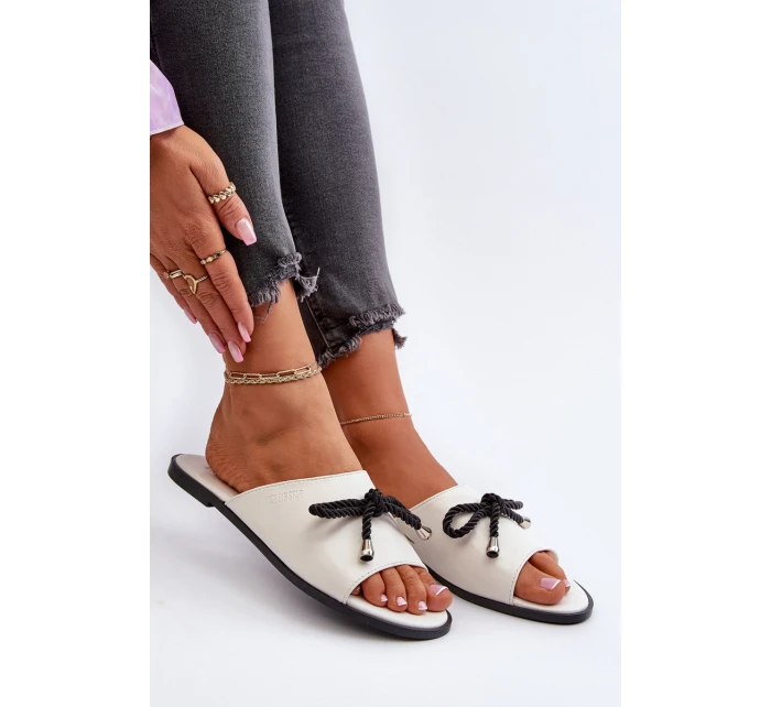 Dámské sandály z eko kůže Big Star model 21653779 Bílé - Big Star Shoes Dámské sandály z eko kůže Big Star model 21653779 Bílé - Big Star Shoes