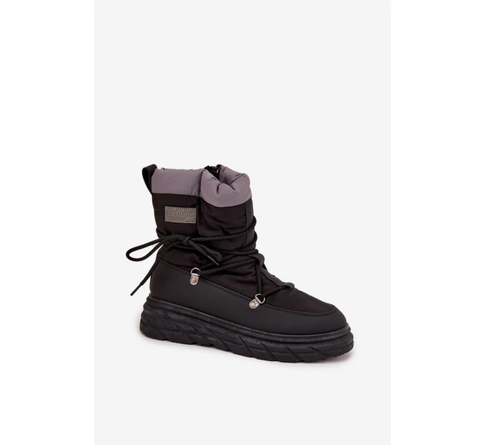 Dámské zimní boty na zip Lee Cooper LCJ-25-44-3930 Černé