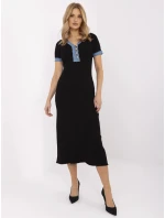 Šaty NM SK K439.78 čierne Šaty NM SK K439.78 čierne