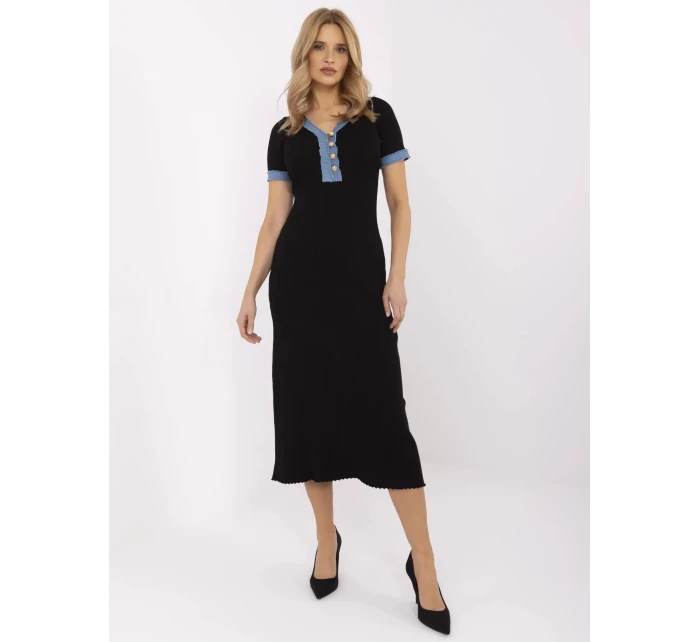 Šaty NM SK K439.78 čierne Šaty NM SK K439.78 čierne