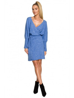 Zavinovací svetrové šaty s vázáním model 18004327 - Moe