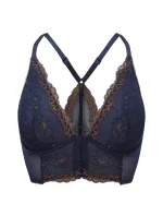 Dámska podprsenka 7718 tm. modrá/zlatá - Gossard