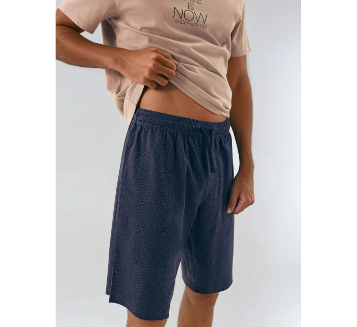 Pánské pyžamo  Béžová / tmavě modrá  model 21865046 - Henderson