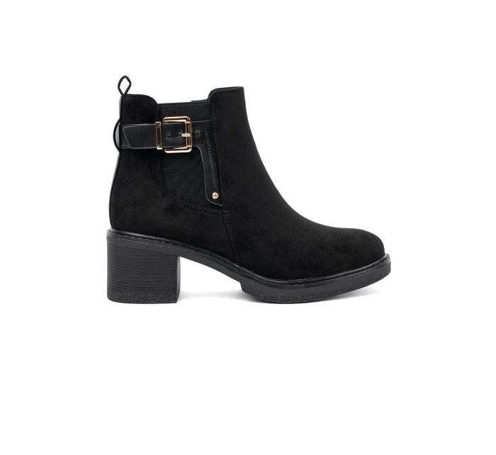 Designové kotníčkové boty dámské černé Obcas Designové kotníčkové boty dámské černé Obcas