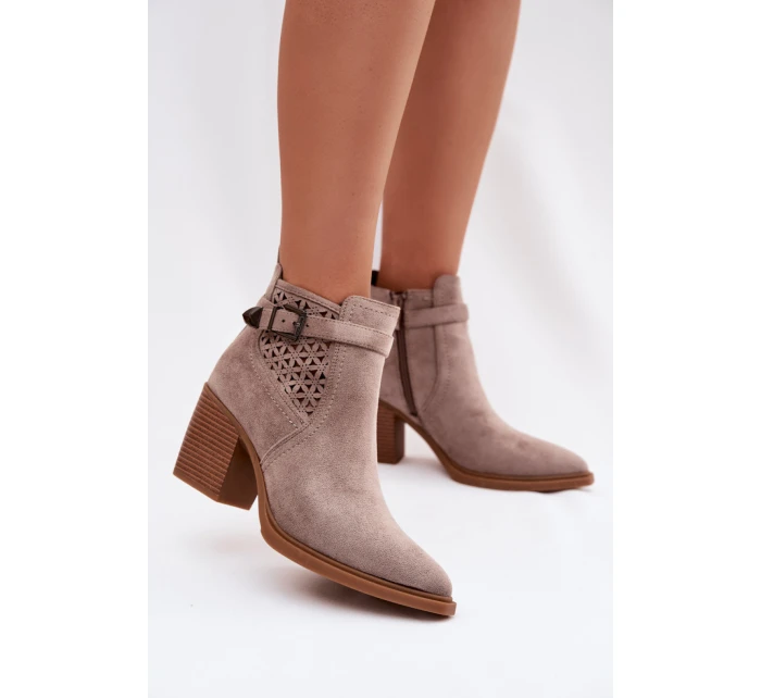 Topánky na podpätku model 224702 Step in style Topánky na podpätku model 224702 Step in style