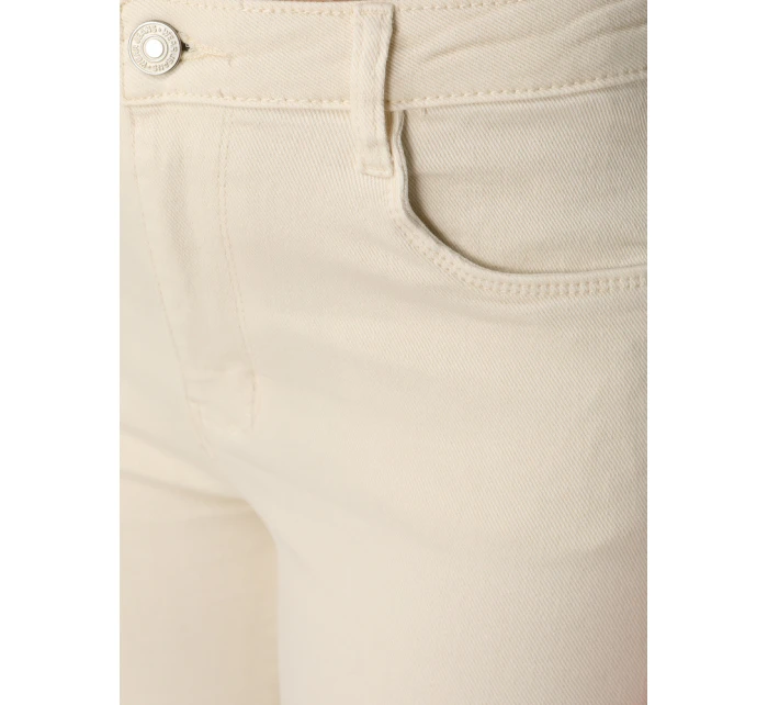 Jeansy damskie skinny z wysokim stanem ecru model 22016710 - FashionStreet