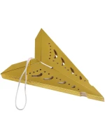 DEKORÁCIA PAPIEROVÁ HVIEZDICA Š.45 CM 9 ZLATÉ RÁMY detské