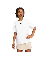 Dětské tričko Ess Cat Logo Boxy Tee, bílé, 02 model 22300930 - Puma