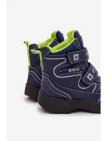 Ocieplane Dziecięce Śniegowce Trapery Big Star OO374049 Czarne Ocieplane Dziecięce Śniegowce Trapery Big Star OO374049 Czarne