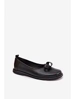 Kožené dámské polobotky model 22069739 Černé - Zazoo