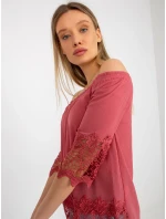 Dámska blúzka LK BZ 506188.32X tmavo ružová - FPrice