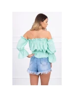 Dámsky letný top 5435 tyrkysová - Kesi