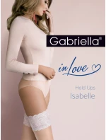 Tenké samodržící punčochy se vzorem   model 5954268 - Gabriella
