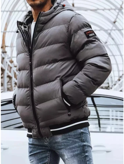 Pánská oboustranná zimní bunda šedá Dstreet model 21965468 - FashionStreet