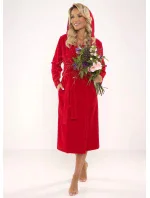 Dlhý dámsky župan s kapucňou De Lafense 664 Lydie Dlhý dámsky župan s kapucňou De Lafense 664 Lydie