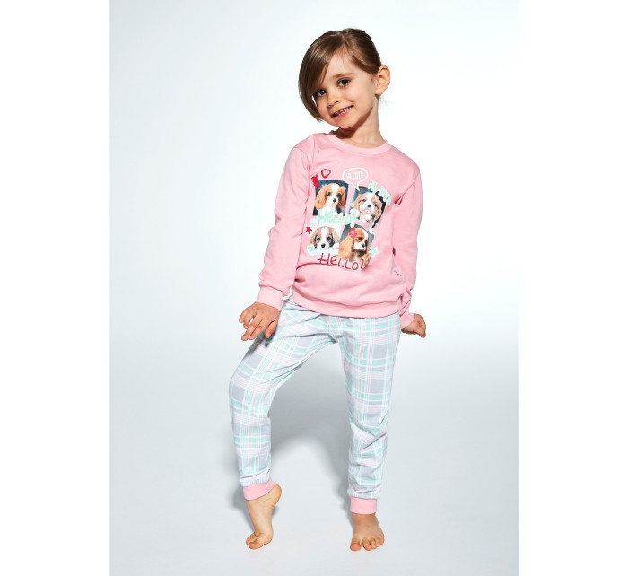 Dievčenské pyžamo Cornette Kids Girl 594/167 My Doggy dł/r 86-128