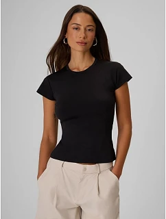 Dámské hladké tričko slim model 22276632 - 4F