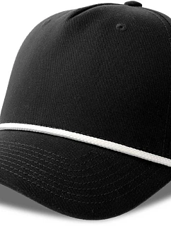Atlantis Headwear Paka 5-panelová bejzbalová čiapka 33.0298 čierna/biela