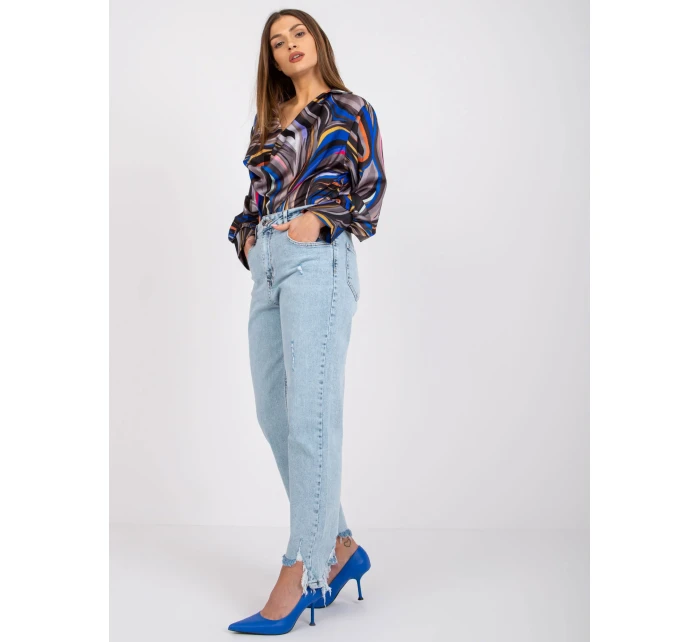 Blúzka DHJ BZ 15201.30 šedá čierna