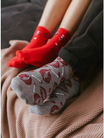 Ponožky 136-KL053 Melange Grey - Steven Ponožky 136-KL053 Melange Grey - Steven