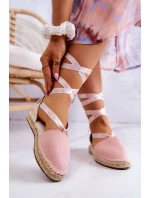 Dámské elegantní espadrilky Big Star - světle růžové Dámské elegantní espadrilky Big Star - světle růžové