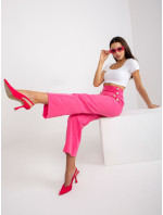 Dámské kalhoty model 18611614 tmavě růžová - FPrice