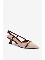 Sandále na podpätku model 227445 Krok vo veľkom štýle