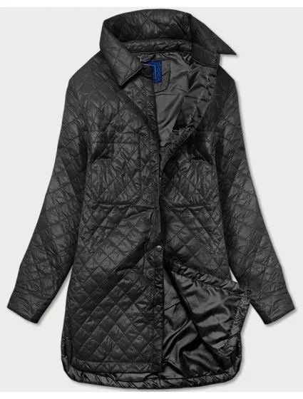 Tenká černá dámská bunda s límcem model 15846247 - Ann Gissy