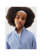 4F Junior dievčenský fleece s pravidelným golierom 4FJWSS24TFLEF166-32S 4F Junior dievčenský fleece s pravidelným golierom 4FJWSS24TFLEF166-32S