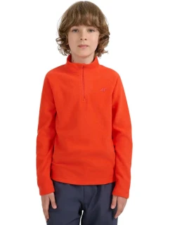 Chlapčenská fleecová mikina 4F M058 červená 4FJWAW25UFLEM058 62S