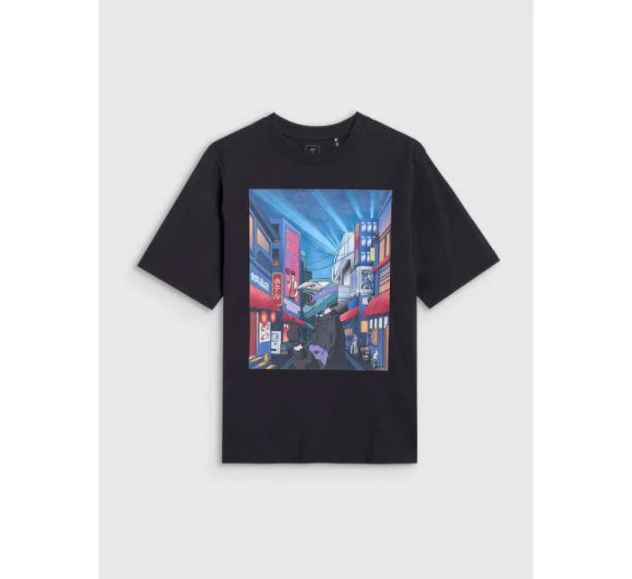 Chlapecké tričko oversize s potiskem model 21816839 - 4F Chlapecké tričko oversize s potiskem model 21816839 - 4F