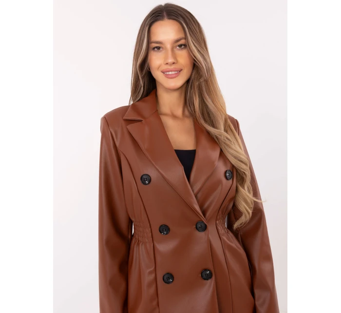 Marynarka DHJ MA model 20731314 brązowy - FPrice Marynarka DHJ MA model 20731314 brązowy - FPrice