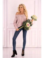 Dámsky sveter Manesa sv.ružový - Merribel