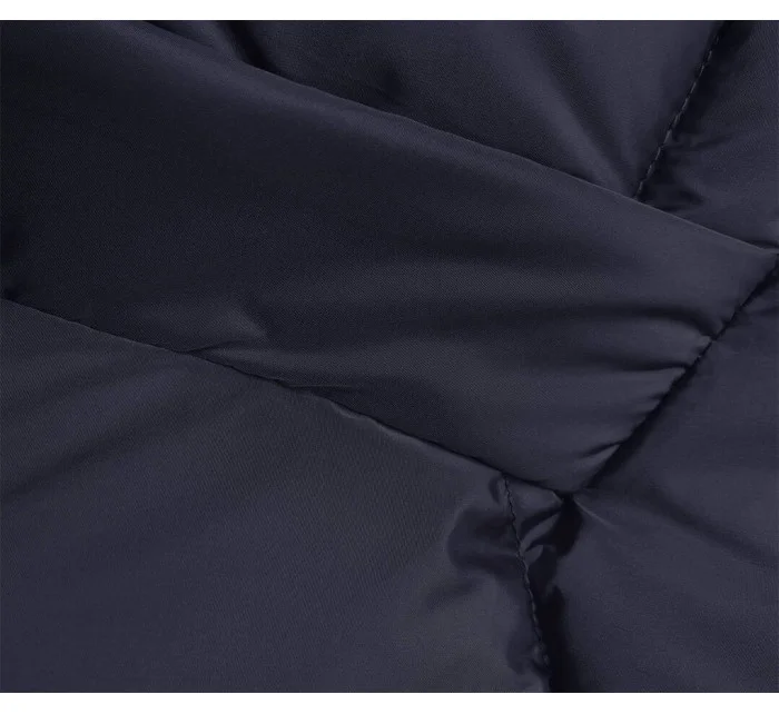 Tmavě modrá bunda s kapucí pro přechodné období model 21246435 - LHD