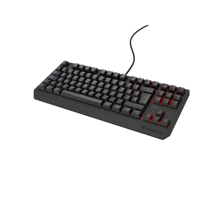 GENESIS Thor 230 TKL Herná USB QWERTY klávesnica Španielska čierna