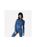 Rossignol W Booster 1/2 Zip Top tričko modré