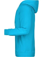 Daiber 8024 Pánská raglánová mikina s kapucí 02.8024 turquoise Daiber 8024 Pánská raglánová mikina s kapucí 02.8024 turquoise