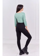 model 18746494 body s potiskem pistole tmavě mátové barvy - K-Fashion