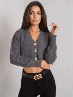 Dámský svetr LC SW model 15826246 tmavě šedý - FPrice Dámský svetr LC SW model 15826246 tmavě šedý - FPrice