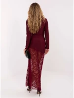 Šaty MI SK 3310.63 bordová Šaty MI SK 3310.63 bordová