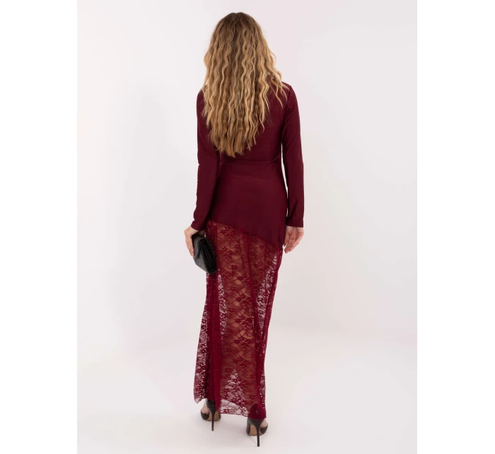 Šaty MI SK 3310.63 bordová Šaty MI SK 3310.63 bordová