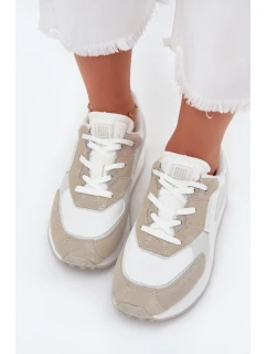 Dámske kožené tenisky Big Star HI-POLY SYSTEM - biele