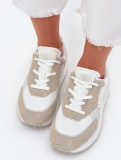 Dámske kožené tenisky Big Star HI-POLY SYSTEM - biele