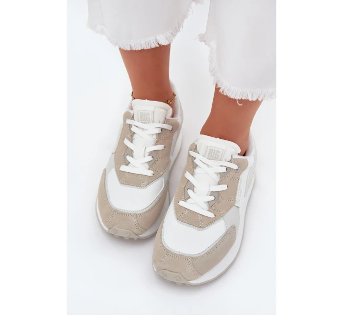 Dámske kožené tenisky Big Star HI-POLY SYSTEM - biele Dámske kožené tenisky Big Star HI-POLY SYSTEM - biele