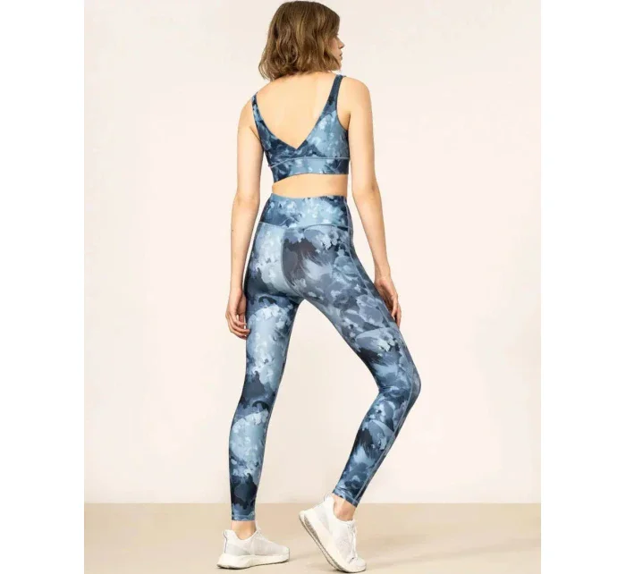 Dámske legíny OTHAW22TFTIF004 Modrá vzor - Outhorn