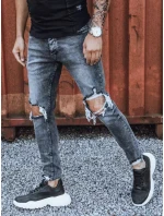 Pánské tmavě šedé džínové kalhoty Dstreet model 21965791 - FashionStreet Pánské tmavě šedé džínové kalhoty Dstreet model 21965791 - FashionStreet