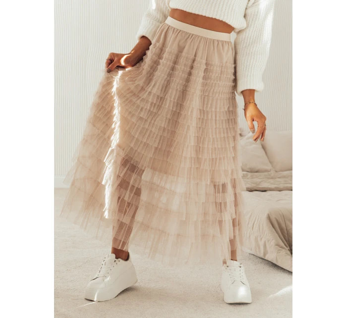 Sukně béžová Dstreet model 21972669 - FashionStreet Sukně béžová Dstreet model 21972669 - FashionStreet