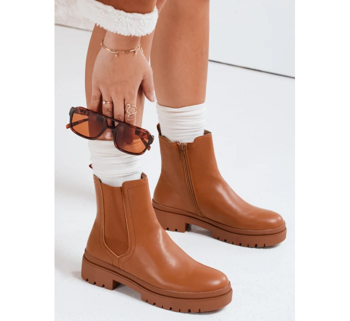 Dámske čižmy MONDERICO camel FashionStreet ZY0512
