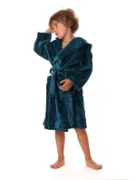 Detský župan Siena s kapucňou 9156 petrol - Vestis Detský župan Siena s kapucňou 9156 petrol - Vestis