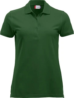 Classic Marion S/S Dámské piqué polo z těžké bavlny model 22457346 bottle green - Clique